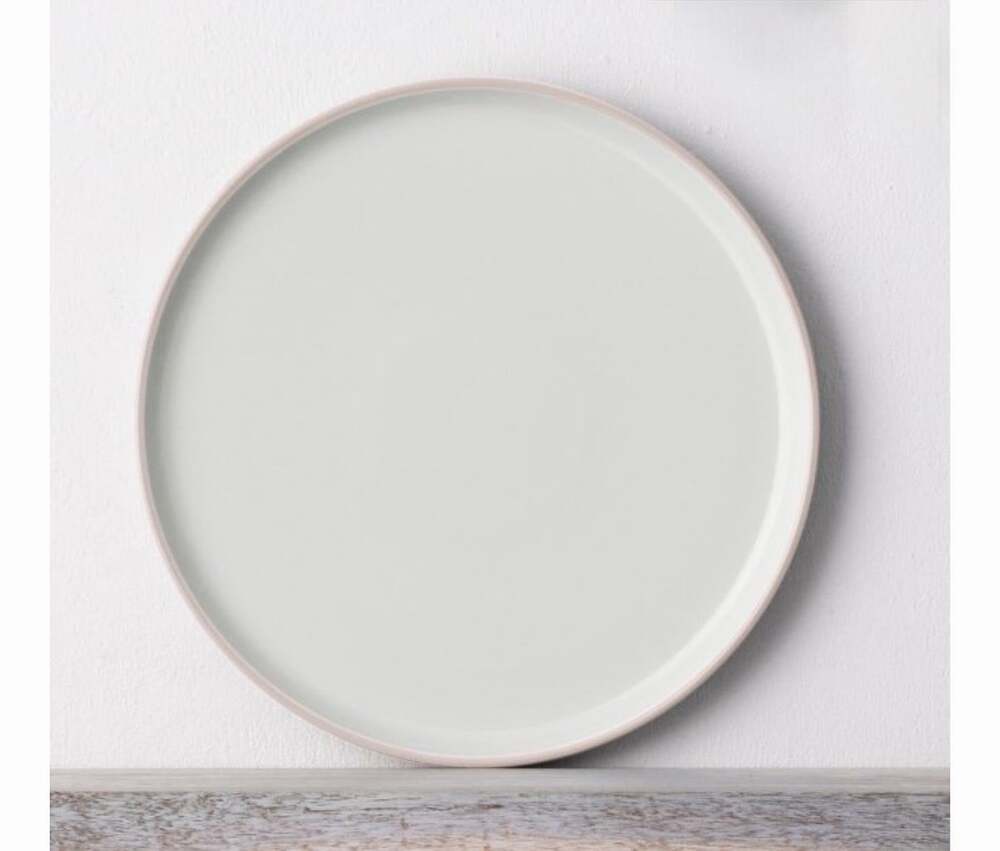 Noritake ColorTex Stax Round Platter Blush Pink 11.5” Porcelain Serving Plate